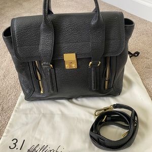 3.1 PHILLIP LIM BLACK MEDIUM PASHLI BAG